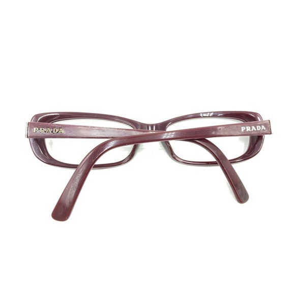 Prada VPR 13N ZXK-1O1 Dark Red Eyeglasses Frames 51-17 135 Italy Designer Women - Picture 11 of 12